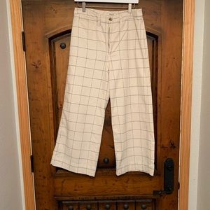 Madewell Emmett Wide-Leg Crop pants